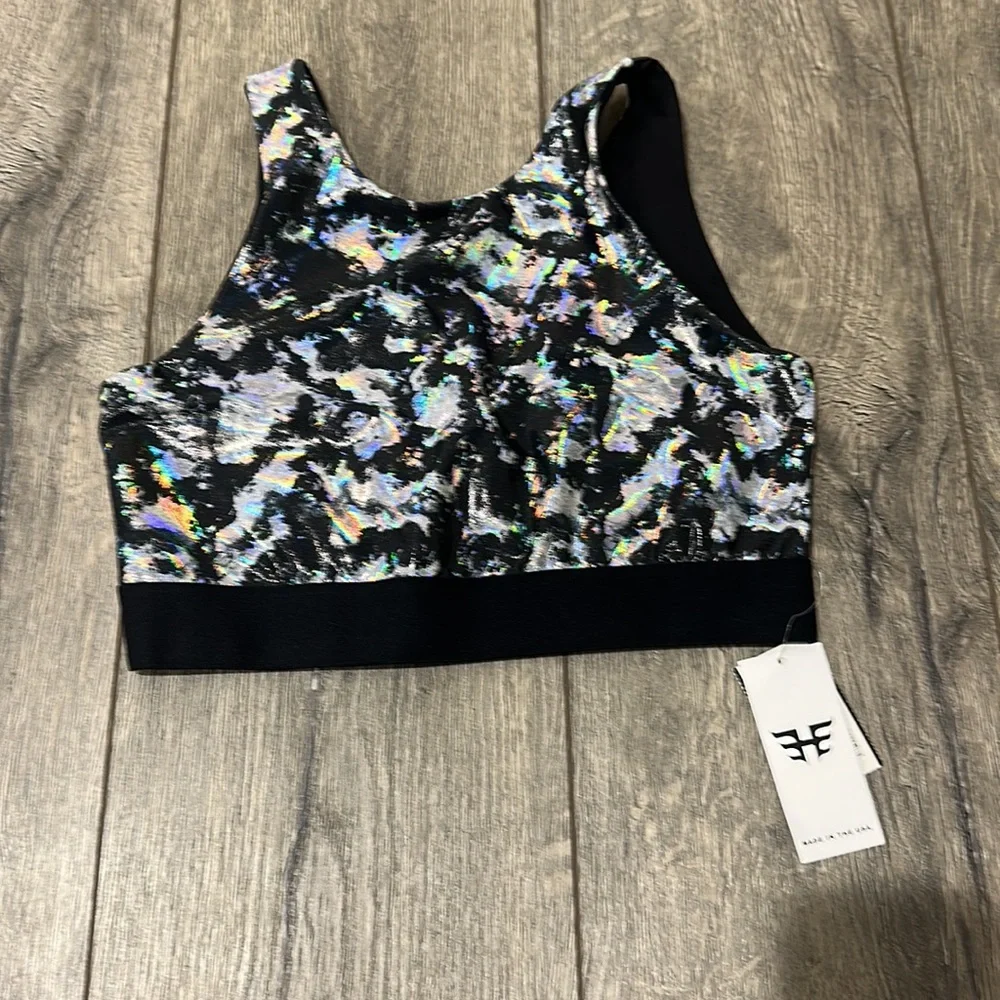 NEW • Heroine Sport • Women’s Reversible Sports Bra Silver Nova  Small - Picture 3 of 4